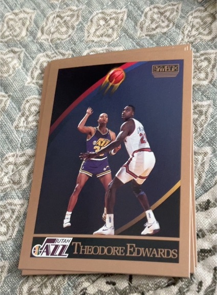 1990-91 SkyBox #277 Theodore Edwards — front