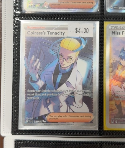 2024 Pokémon Shrouded Fable #087 Colress's Tenacity — front