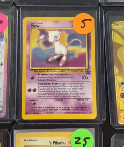 2000 Pokémon Black Star Promo #8 Mew — front