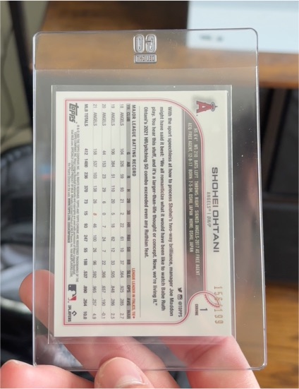 2022 Topps #1 Shohei Ohtani — front