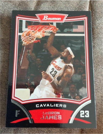 2008-09 Bowman #3 LeBron James Cleveland Cavaliers — front