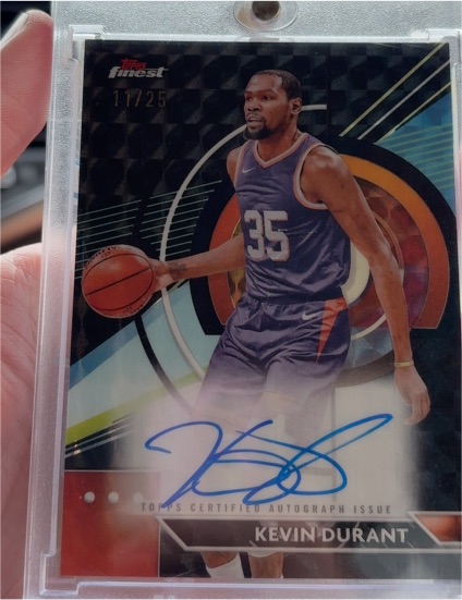2024 Topps Finest #FA-KD Kevin Durant — front