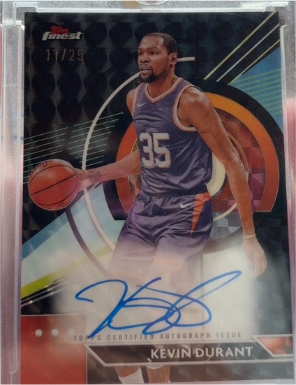 2023-24 Topps Finest #FA-KD Kevin Durant — front