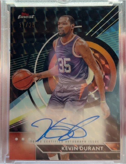 2023-24 Topps Finest #FA-KD Kevin Durant — front