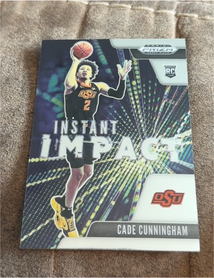2021-22 Panini Prizm Draft Picks Instant Impact #1 Cade Cunningham — front