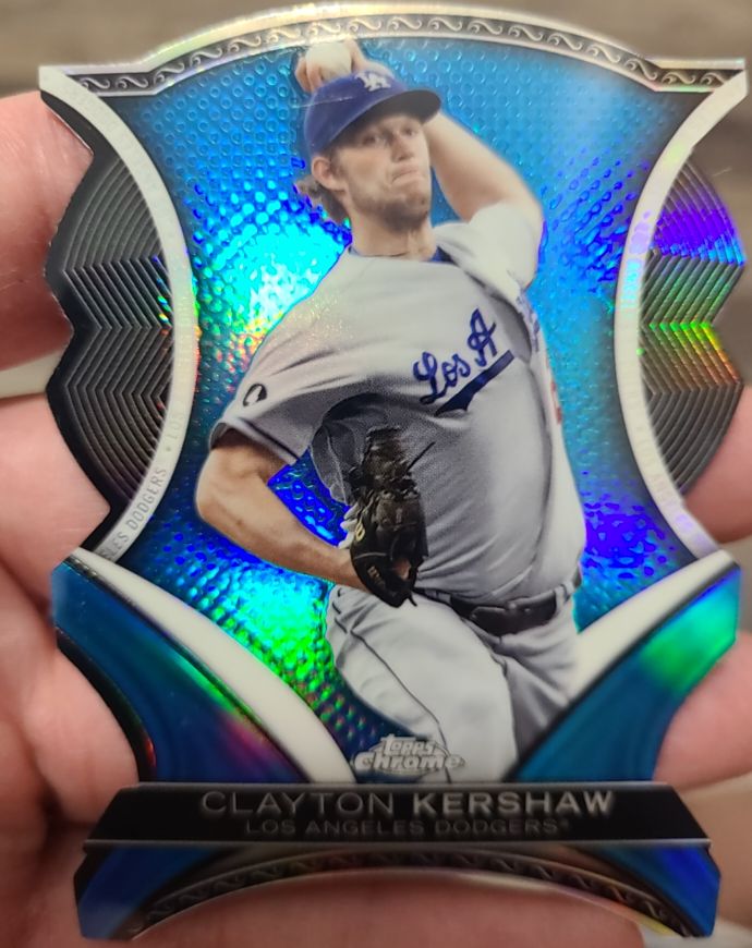 2012 Topps Chrome Dynamic Die Cut Clayton Kershaw — front