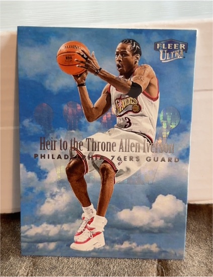 1999-00 Fleer Ultra Heir to the Throne #1HT Allen Iverson — front