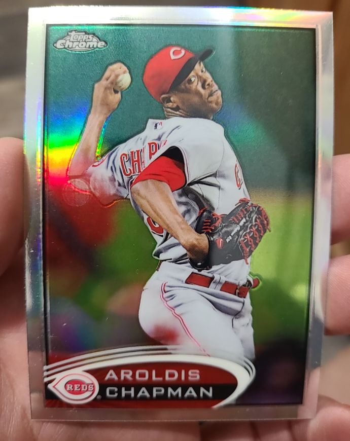 2012 Topps Chrome #34 Aroldis Chapman — front