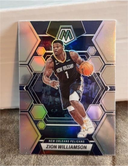2022-23 Panini Mosaic #120 Zion Williamson — front