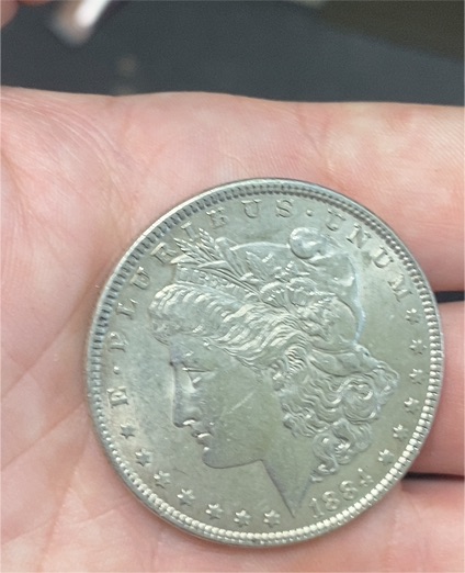 1881 Morgan Silver Dollar — front