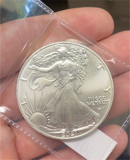 2021 American Silver Eagle — front