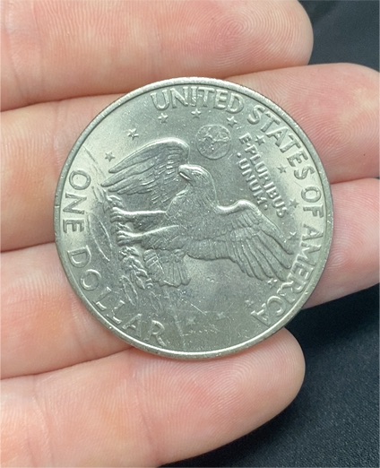 1972 Eisenhower Dollar Coin — front