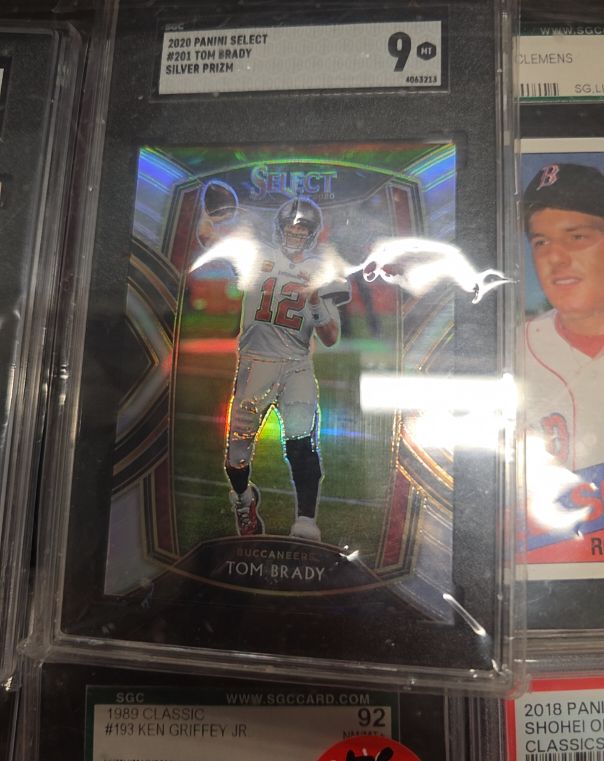 2020 Panini Select #201 Tom Brady Silver Prizm — front
