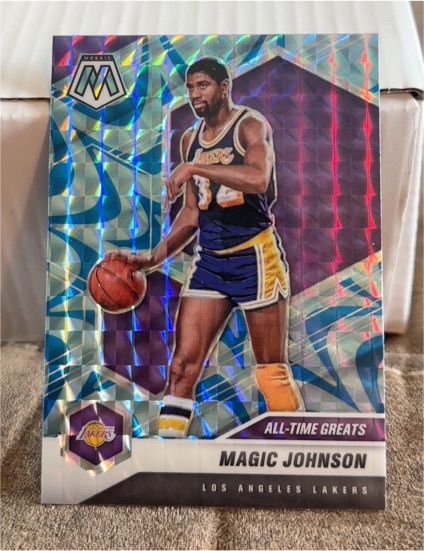 2020-21 Panini Mosaic #288 Magic Johnson — front