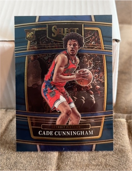 2021-22 Panini Select Concourse Blue #11 Cade Cunningham — front