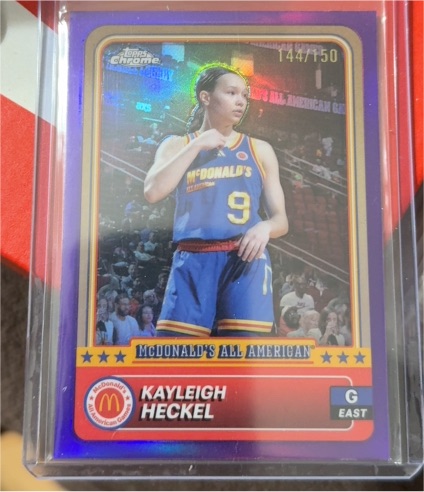 2024 Topps Chrome McDonald's All-American #4 Kayleigh Heckel — front