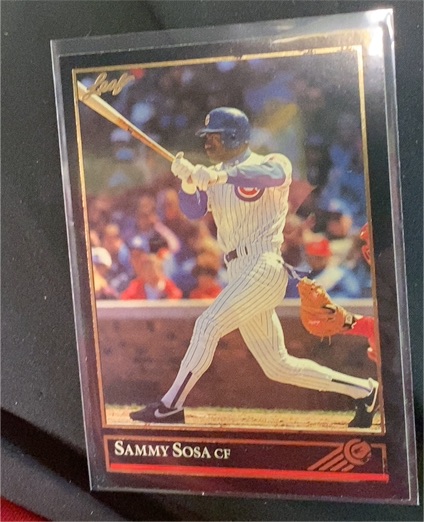 1992 Leaf #412 Sammy Sosa — front
