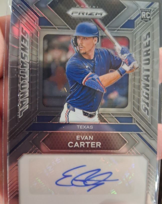 2024 Panini Prizm Sensational Signatures #SS-EC Evan Carter — front
