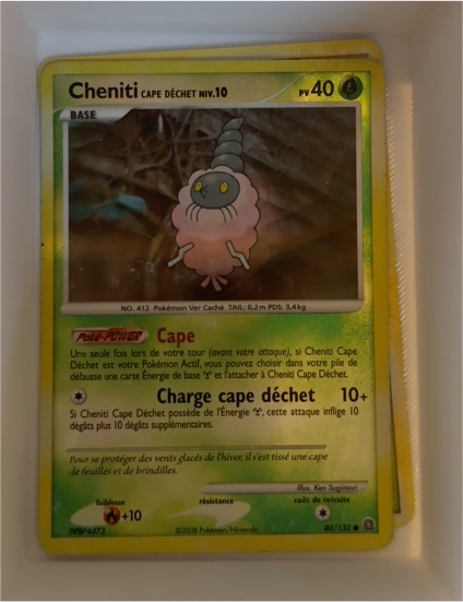 2007 Pokémon Secret Wonders #80 Burmy Trash Cloak — front