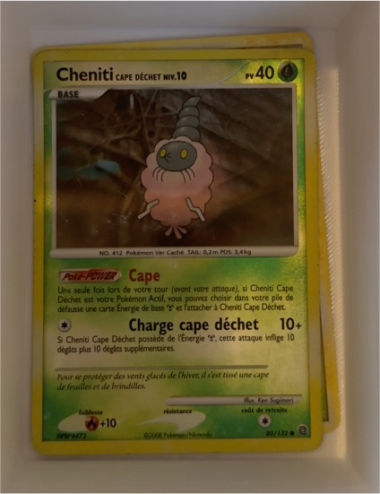 2007 Pokémon Secret Wonders #80 Cheniti Cape Déchet — front