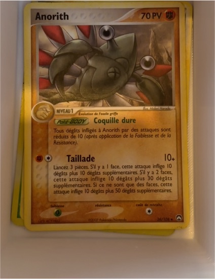 2007 Pokemon EX Power Keepers #26 Anorith — front