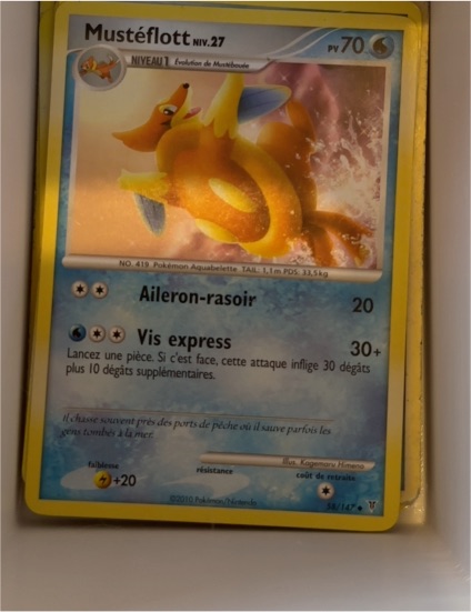 2010 Pokémon Supreme Victors #58 Mustéflott — front