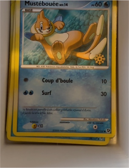 2008 Pokémon Great Encounters #61 Mustebouee — front