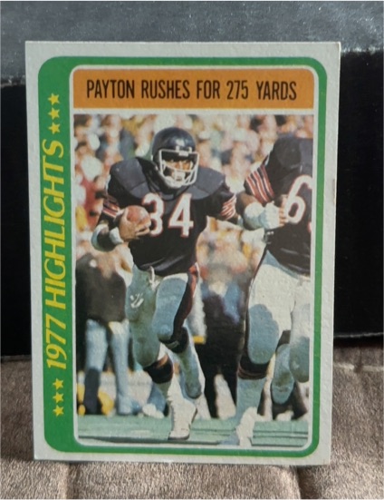 1978 Topps #3 Walter Payton 1977 Highlights — front