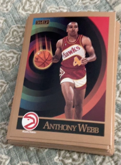 1990-91 Skybox #10 Anthony Webb — front