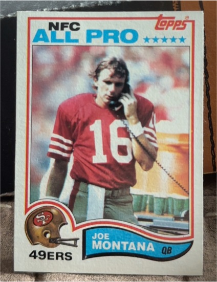 1982 Topps #488 Joe Montana — front
