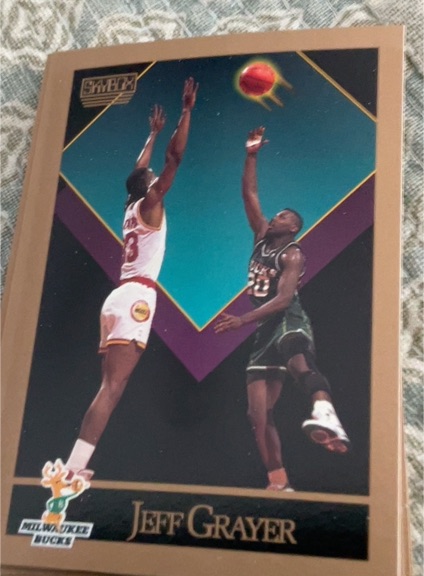 1990-91 SkyBox #157 Jeff Grayer Milwaukee Bucks — front