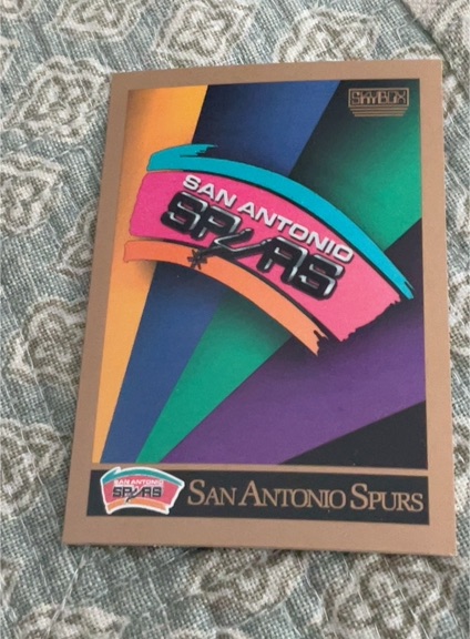 1990 SkyBox #351 San Antonio Spurs Checklist — front