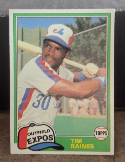 1981 Topps Traded #816 Tim Raines — front
