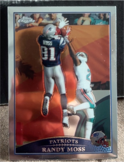 2009 Topps Chrome #7 Randy Moss — front