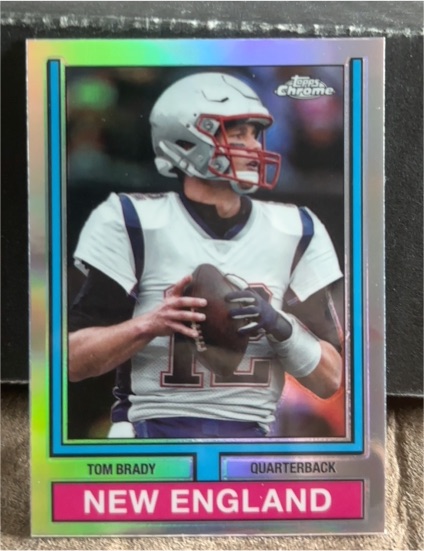 2024 Topps Chrome #74TF-16 Tom Brady 1974 Topps Football — front