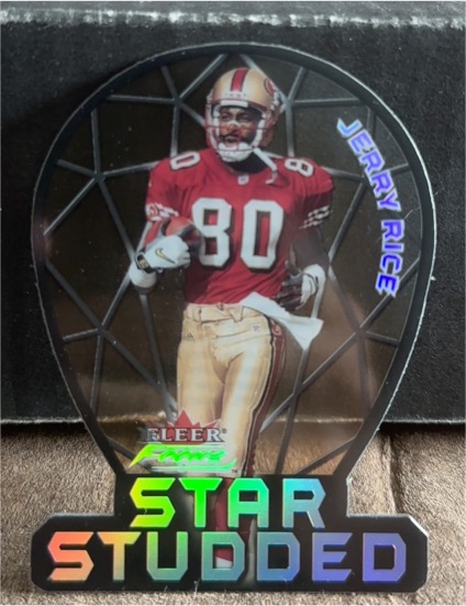 2000 Fleer Focus #5 Star Studded Jerry Rice — front