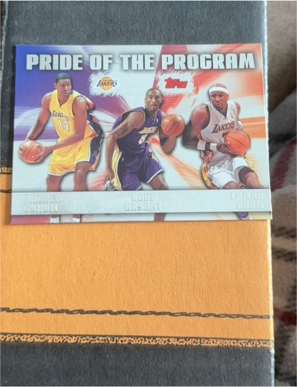 2006-07 Topps Pride of the Program #PP9 Andrew Bynum/Kobe Bryant/Lamar Odom — front