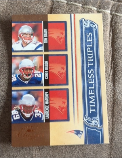 2007 Donruss Classics Timeless Triples #TT-9 Tom Brady Dillon Maroney — front