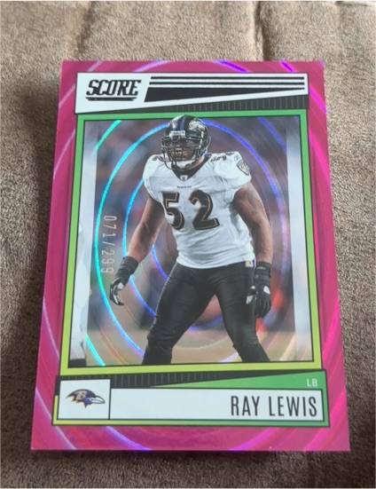 2022 Panini Score #190 Ray Lewis — front