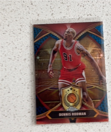 2025 Topps Chrome NBA - Dennis Rodman (Blue Basketball) Ball Of Duty #BOD-19 — front