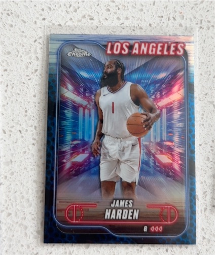 2024-25 Topps Chrome #198 James Harden — front