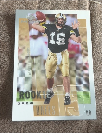 2001 Upper Deck MVP #287 Drew Brees Rookie — front