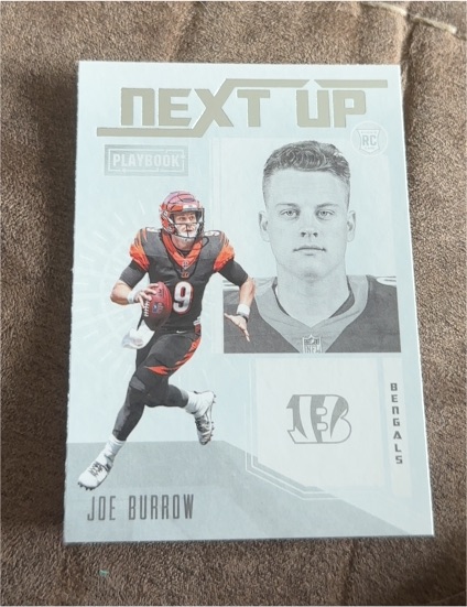 2020 Panini Playbook #NU-1 Joe Burrow Next Up Rookie Card — front