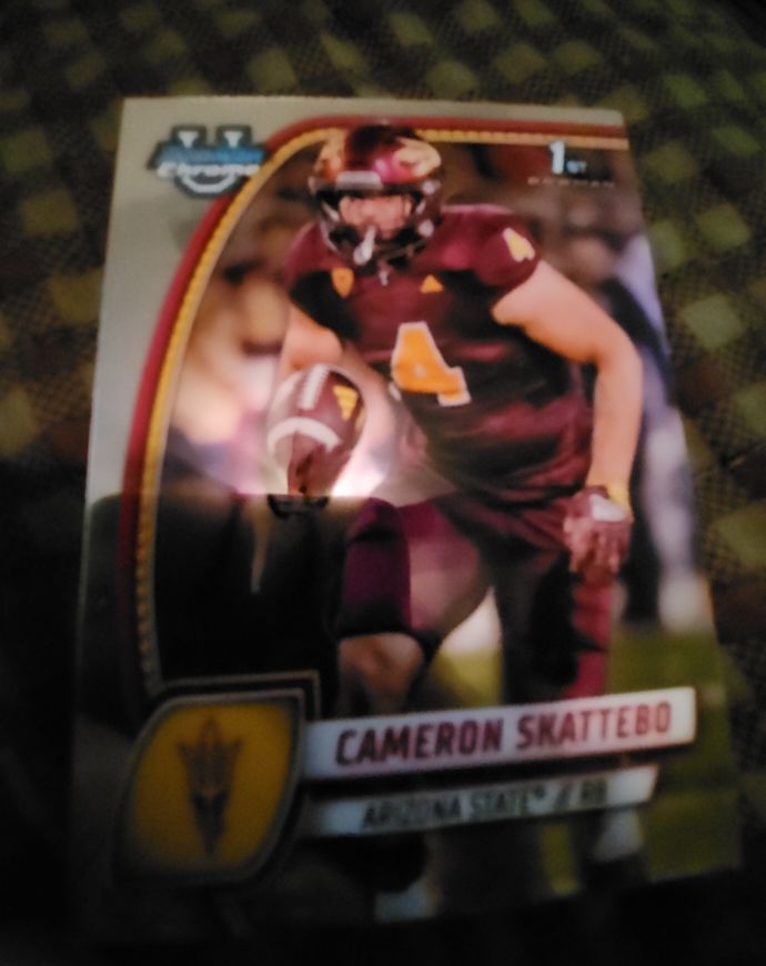 2024 Bowman University Chrome #37 Cameron Skattebo — front