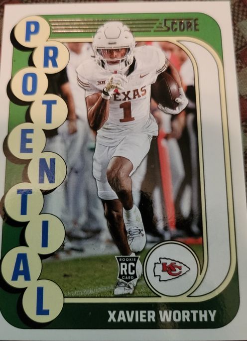 2024 Score #15 Xavier Worthy Protential — front