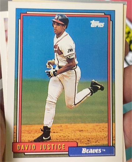 1992 Topps #80 David Justice — front