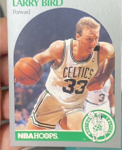 1990 Hoops #39 Larry Bird Boston Celtics — front