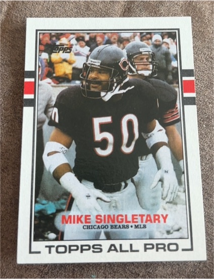 1989 Topps All Pro #58 Mike Singletary — front