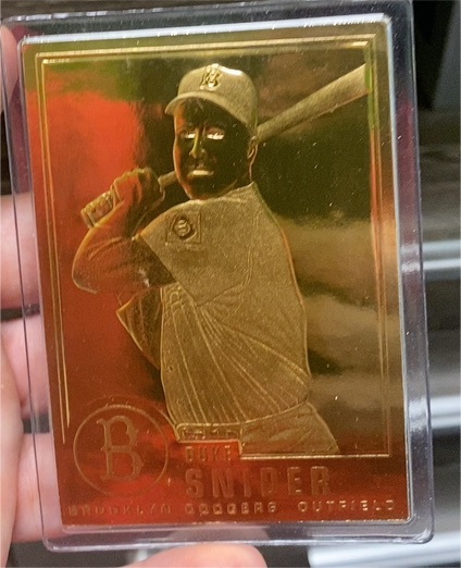 1996 Danbury Mint 22kt Gold #7 Duke Snider — front