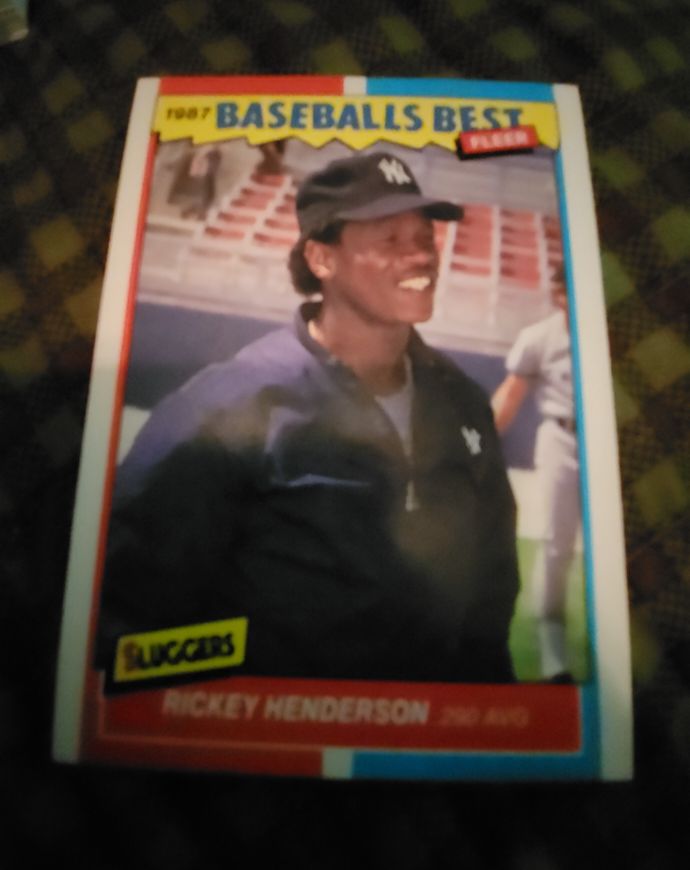 1987 Fleer Baseball's Best #18 Rickey Henderson — front